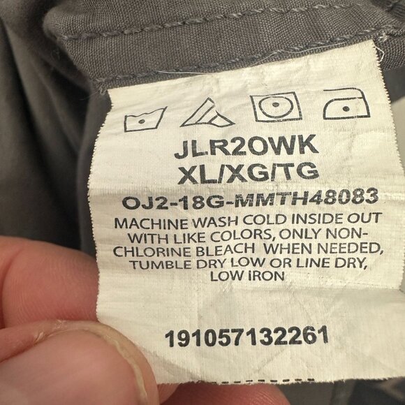 Wrangler Mens Size XL Flex For Comfort Gray Long-Sleeve Button-Up Shirt - Picture 5 of 7